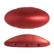 20x10mm Athos 3D 3 holes® by Puca® - Red Metallic Mat x1