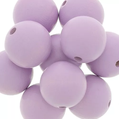 Wooden round bead 20mm Parma x5