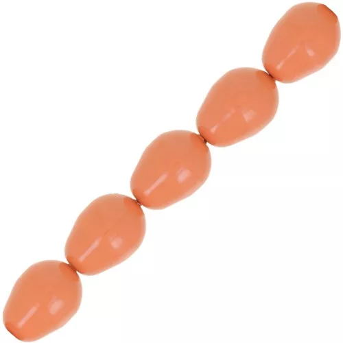 11x8mm PureCrystal Pearls 5821 - Crystal Coral Pearl x5