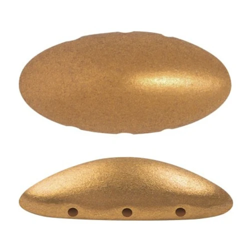 20x10mm Athos 3D 3 holes® by Puca® - Golden Mat x1
