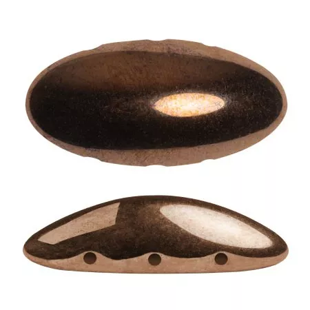 20x10mm Athos 3D 3 holes® by Puca® - Dark Bronze x1