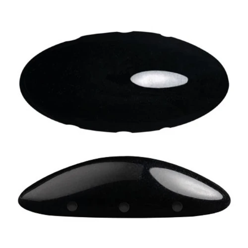 20x10mm Athos 3D 3 holes® by Puca® - Jet x1