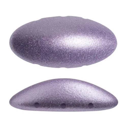 20x10mm Athos 3D 3 holes® by Puca® - Purple Metallic Mat x1