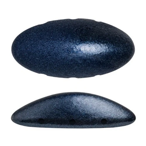 20x10mm Athos 3D 3 holes® by Puca® - Dark Blue Metallic Mat x1