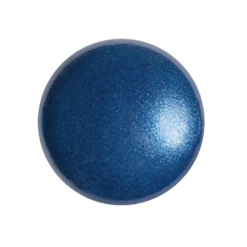 18mm Round glass cabochon by Puca® - Dark Blue Pearl x1