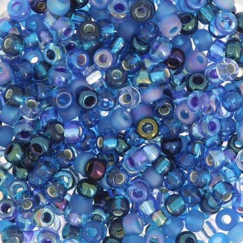 Miyuki seed bead 8/0 Mix - MIX-19 - Deep Blue Sea x8g
