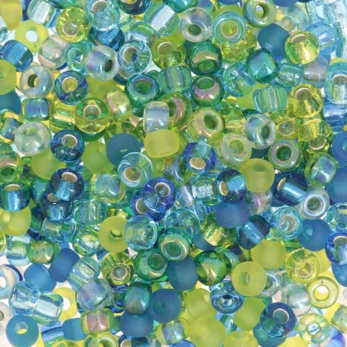Miyuki seed bead 8/0 Mix - MIX-07 - Electric Blue Lagoon x8g