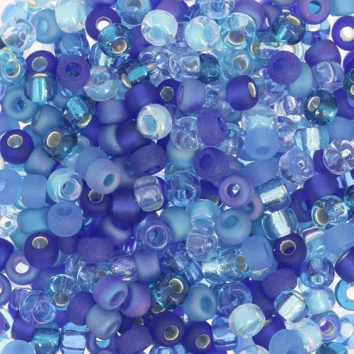 Miyuki seed bead 8/0 Mix - MIX-02 - Blueberry Pie x8g
