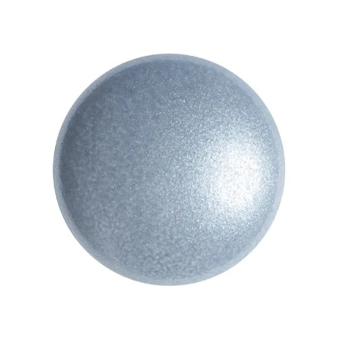 18mm Round glass cabochon by Puca® - Light Blue Pearl x1