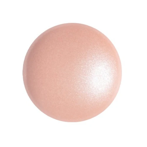 18mm Round glass cabochon by Puca® - Light Peach Pearl x1