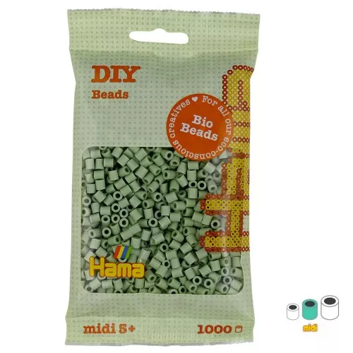 5mm Hama Bio ironing beads - MIDI - Eucalyptus (n°101) x1000