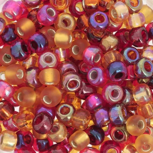 Miyuki 6/0 seed beads Mix - MIX-29 - Cranberry Harvest x8g
