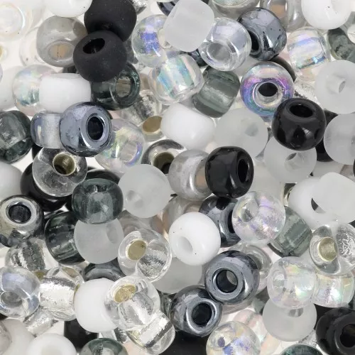 Miyuki 6/0 seed beads Mix - MIX-01 - Salt and Pepper x8g
