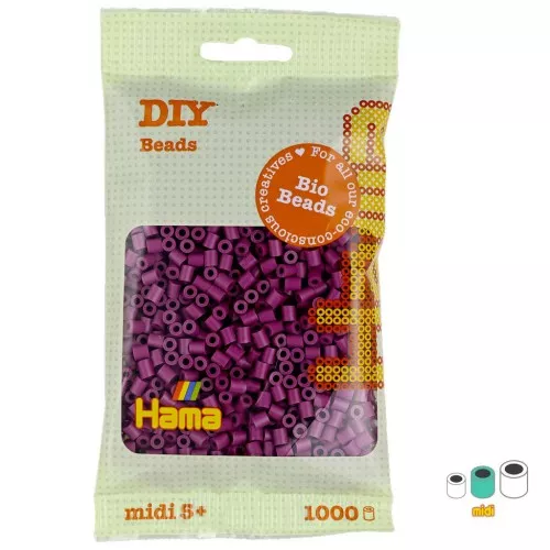 5mm Hama Bio ironing beads - MIDI - Plum (n°82) x1000