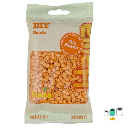 5mm Hama Bio ironing beads - MIDI - Apricot (n°105) x1000
