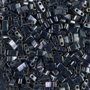 Miyuki Half Tila Beads 5x2.3x1.9 mm HTL-464 - Light Gunmetal x10g
