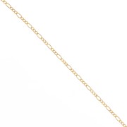 Gold filled mesh chain Figaro alternée (1x3) 2.6 mm x20cm
