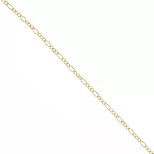 Gold filled mesh chain Figaro alternée (1x3) 2.6 mm x20cm