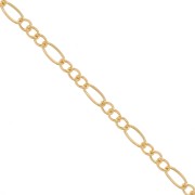 Gold filled mesh chain Figaro alternée (1x3) 2.6 mm x20cm