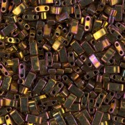 Miyuki Half Tila Beads 5x2.3x1.9 mm HTL-462 - Met Gold Iris x10g|raw }}