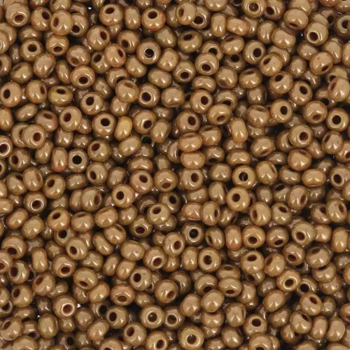 Preciosa Seed Beads 11/0 2 mm - Opaque Yellow Rose Luster x20g