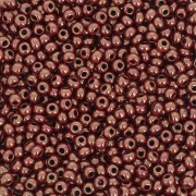 Preciosa Seed beads 11/0 2 mm - Opaque Gold Chocolate Luster x20g