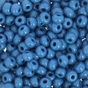 Preciosa Seed beads 6/0 4 mm - Opaque Blue Jean x20g|raw }}