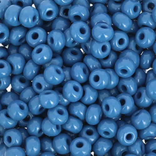 Preciosa Seed beads 6/0 4 mm - Opaque Blue Jean x20g
