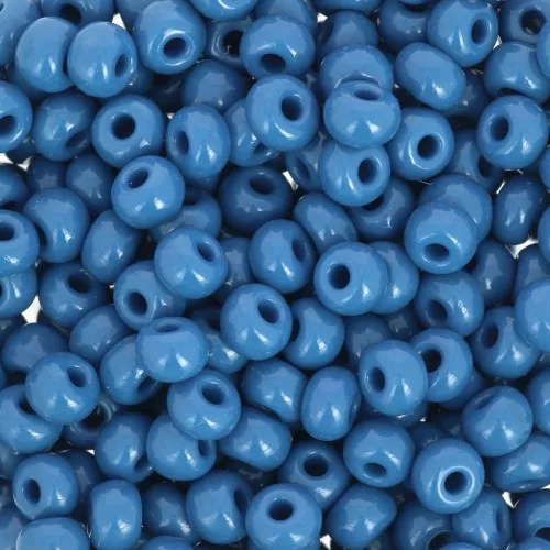 Preciosa Seed Beads 6/0 4 mm - Opaque Blue Jean x20g