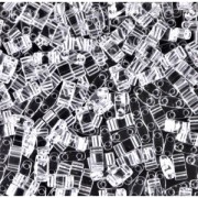 Miyuki Half Tila Beads 5x2.3x1.9 mm HTL-131 - Crystal x10g