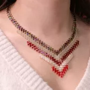 Miyuki Half Tila Beads 5x2.3x1.9 mm HTL-131 - Crystal x10g