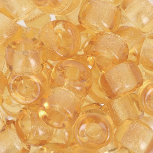 Large hole beads - Pony Beads 9 mm - Preciosa - Light Topaz x15