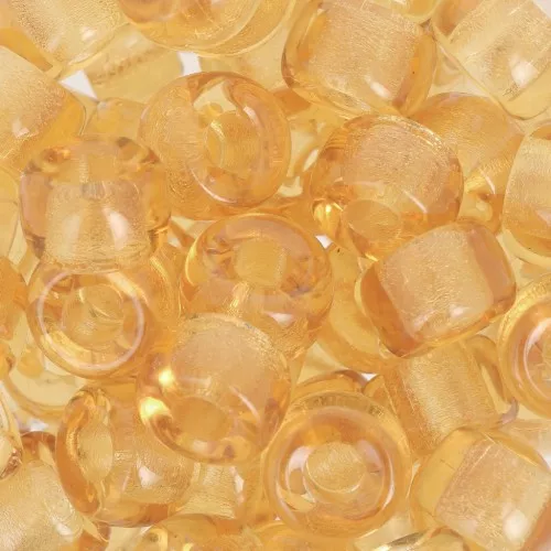 Large hole beads - Pony Beads 9 mm - Preciosa - Light Topaz x15