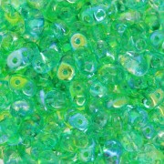 2.5x5mm SuperDuo - Summer Rainbow Green x10g|raw }}