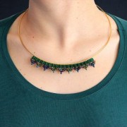 2.5x5mm SuperDuo - Summer Rainbow Green x10g