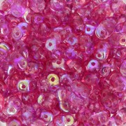 2.5x5mm SuperDuo - Summer Rainbow Pink x10g|raw }}