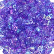 2.5x5mm SuperDuo - Summer Rainbow Dark Blue x10g|raw }}