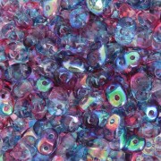 2.5x5mm SuperDuo - Summer Rainbow Dark Violet x10g|raw }}