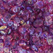2.5x5mm SuperDuo - Summer Rainbow Light Violet x10g|raw }}