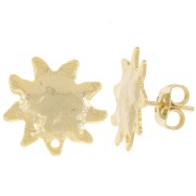 16mm Sunburst earstuds - Fine Gold-plated x2