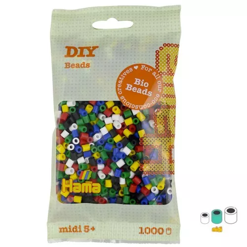 5mm Hama Bio ironing beads - MIDI - Multicolored (n°198) x1000