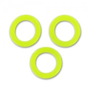 round separator beads 12 mm neon yellow x5|raw }}