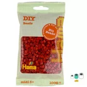 5mm Hama Bio ironing beads - MIDI - Dark Christmas Red (n°22) x1000