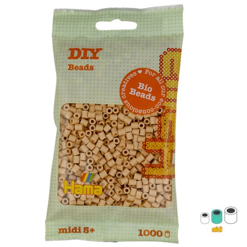 5mm Hama Bio ironing beads - MIDI - Beige (n°27) x1000