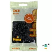 5mm Hama Bio ironing beads - MIDI - Black (n°18) x1000