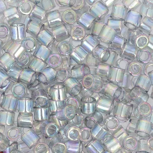 Miyuki Delica 8/0 DBL0107 - Tr Gray Rainbow Gold Luster x8g