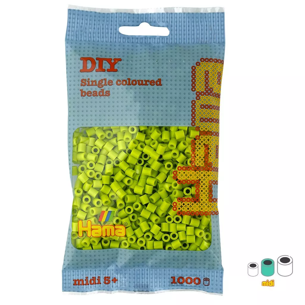 Hama S241 Set Perline Midi - 6000 Perline + 3 Piastre + Carta Da Stirò - Cavallo, Cane, Pappagallo - Età 5+