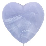 17x18 mm opaque resin heart bead - Marbled glacier grey  x1|raw }}