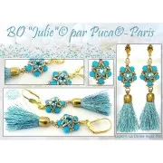 4x6mm Glass beads Lipsi® by Puca® - La Divine Aqua x10g