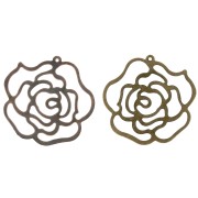 Cadeau - Pendentif léger rose 32 mm - Finition aléatoire x1|raw }}